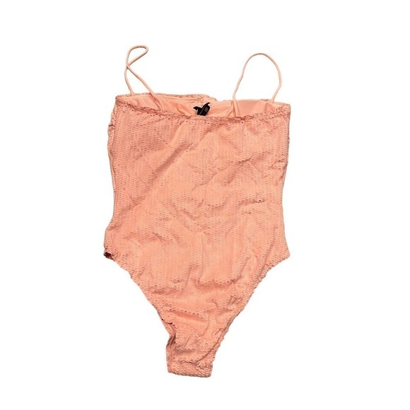 VIX PAULA HERMANNY Pink Romance Scales Buttons One Piece Swimwear Size L NWOT - Picture 14 of 16